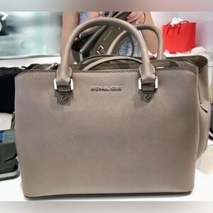 Michael MK Savannah Saffiano Leather Satchel